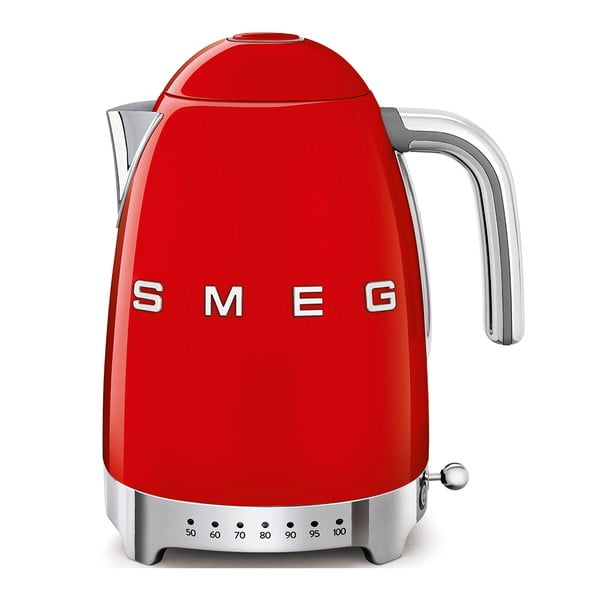 Bollitore rosso in acciaio inox da 1,7 l Retro Style - SMEG