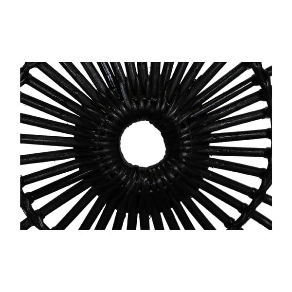 Tavolino in rattan nero Ratta - WOOX LIVING-image-2