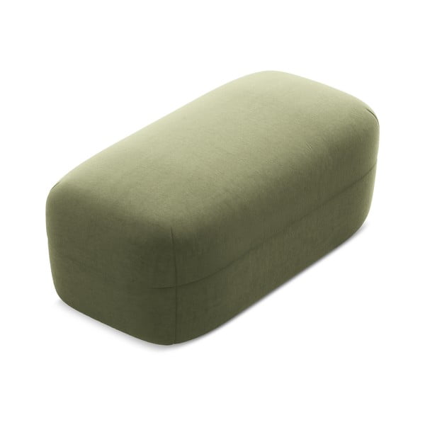 Poggiapiedi verde con rivestimento in velluto Moana – Makamii-image-2