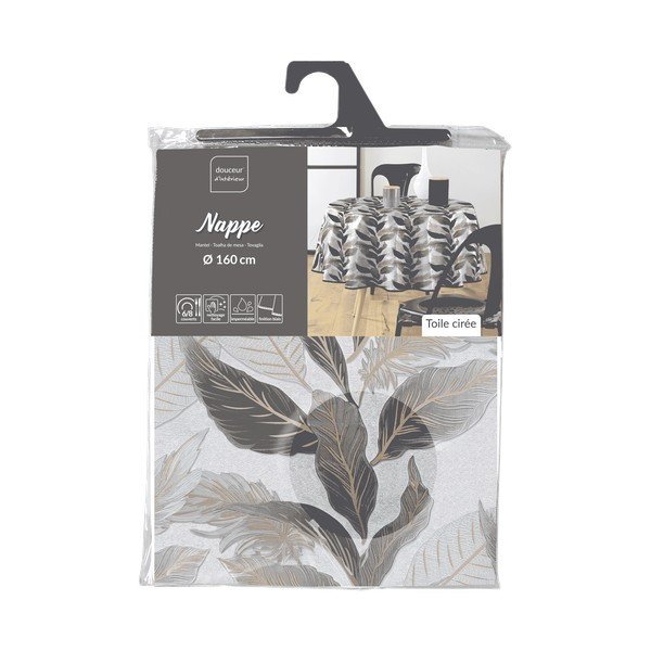 Tovaglia adatta per pulizia con panno umido ø 160 cm Oralia – douceur d'intérieur-image-4