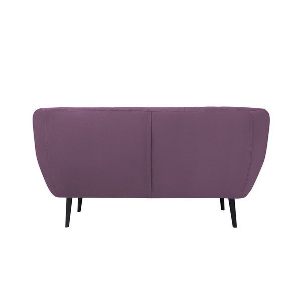 Divano viola per due Toscane, gambe nere - Mazzini Sofas-image-3