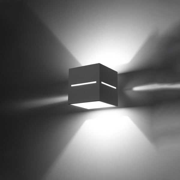 Lampada da parete grigia Lorum - Sollux-image-2