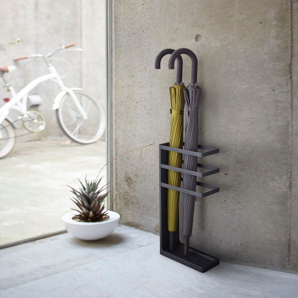 Portaombrelli nero Slim Layer - YAMAZAKI-image-1