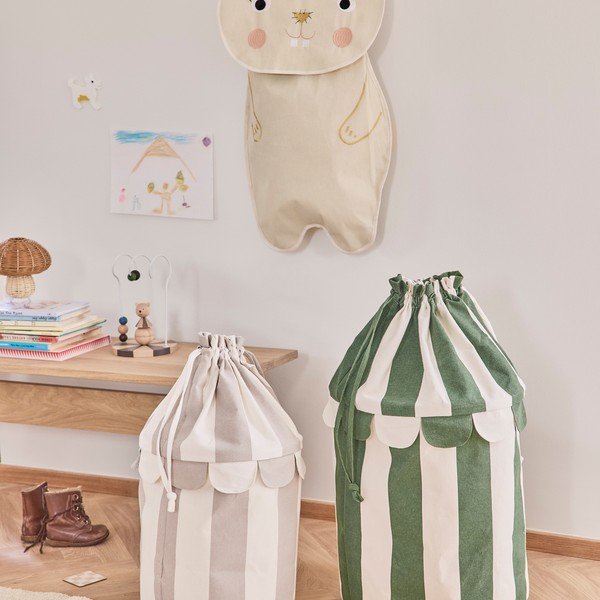 Organizer da appendere color crema in tessuto 40x1x82 cm Darling Rabbit – OYOY Mini-image-2