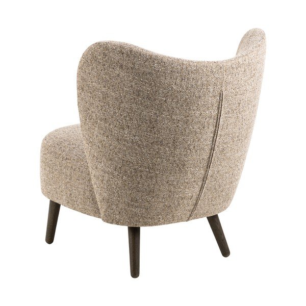 Poltrona beige in tessuto bouclé Elmont - Actona-image-2