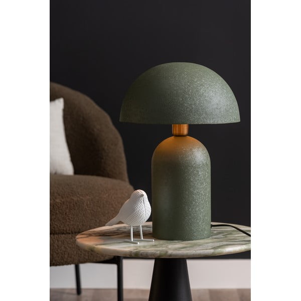 Lampada da tavolo verde con paralume in metallo (altezza 43 cm) Boaz - Leitmotiv-image-1