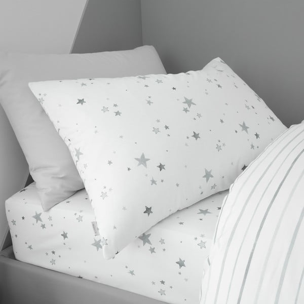 Biancheria da letto in cotone per bambini 200x135 cm Stars - Bianca-image-2