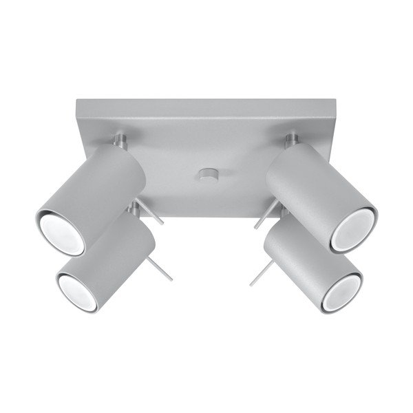 Apparecchio da soffitto grigio Quatre Etna - Sollux-image-3