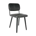 Sedia da pranzo nera Jake Worn - White Label