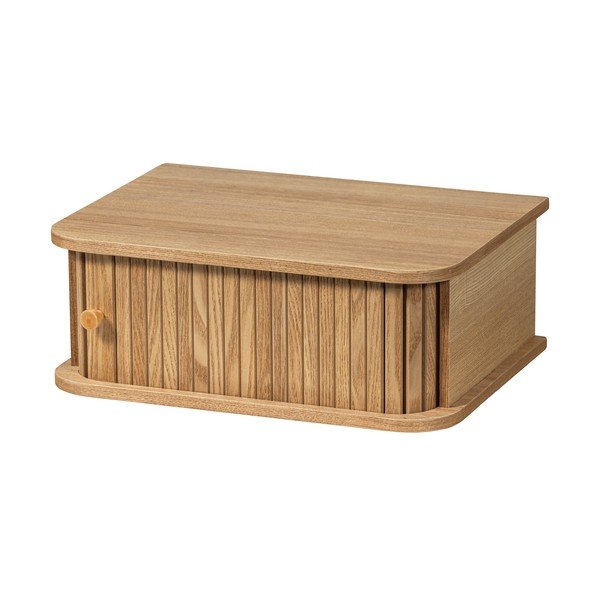 Comodino di colore naturale con effetto pino da parete Jena – WOOOD-image-3