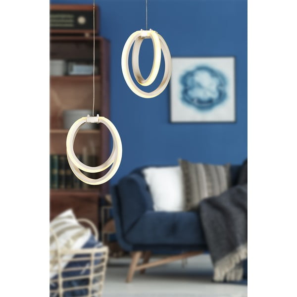 Lampadario LED bianco in metallo ø 20 cm Sezen – Squid Lighting-image-1