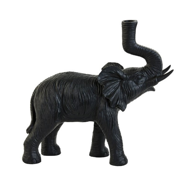 Lampada da tavolo nera opaca (altezza 36 cm) Elephant - Light & Living
