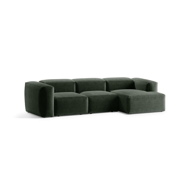Divano angolare verde (con penisola a destra/con chaise lounge) Bergamo – Cosmopolitan Design-image-2