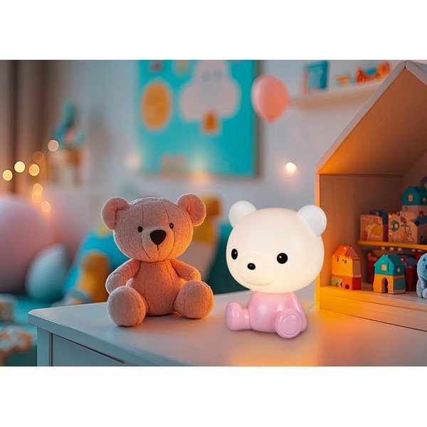 Lampada da tavolo per bambini rosa Cutie – Reality-image-1