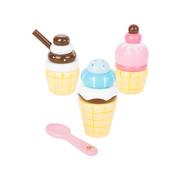 Set di gelati in legno per bambini Cono di crema - Legler-image-2