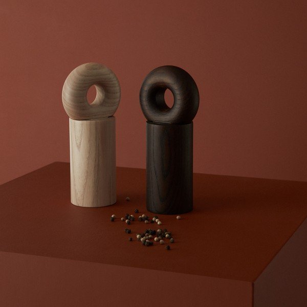 Macina pepe e sale di colore naturale in legno Hoop – OYOY Living Design-image-1