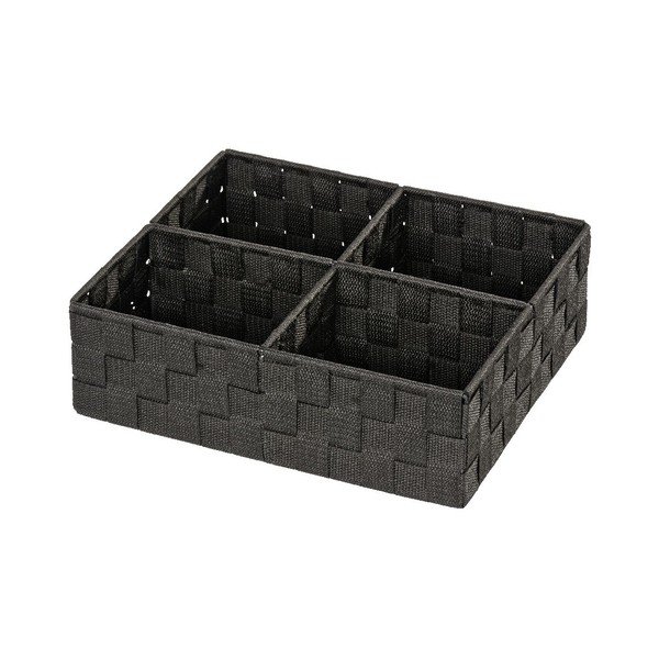 Černý organizér se 4 přihrádkami Wenko Adria