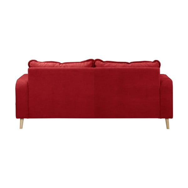 Divano rosso 193 cm Beata - Ropez-image-4