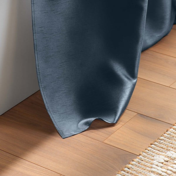 Tenda blu scuro in microsatinato 140x240 cm Shana – douceur d'intérieur-image-3