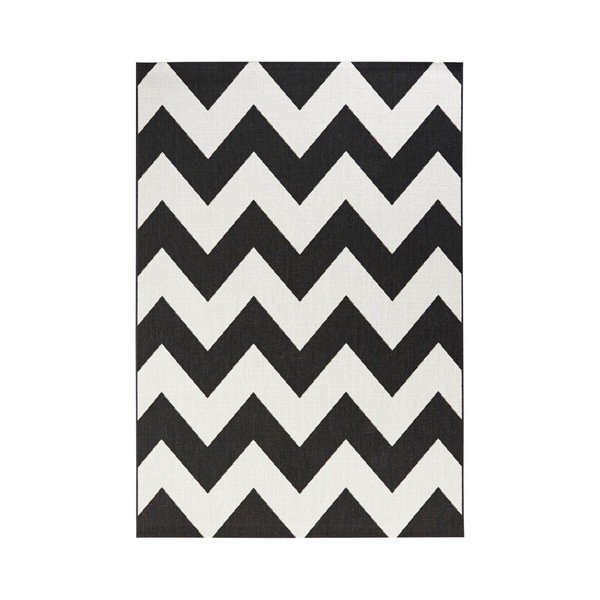 Černobílý koberec vhodný do exteriéru Bougari Unique, 120 x 170 cm