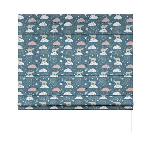 Tenda a rullo blu per bambini 170x160 cm Magic - Yellow Tipi-image-3