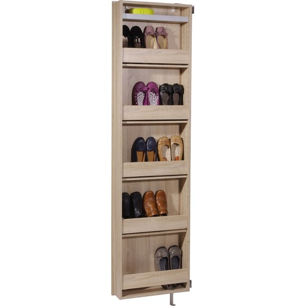 Mobile per ingresso di colore naturale con effetto rovere 50x195x18 cm Rotary – Germania-image-2