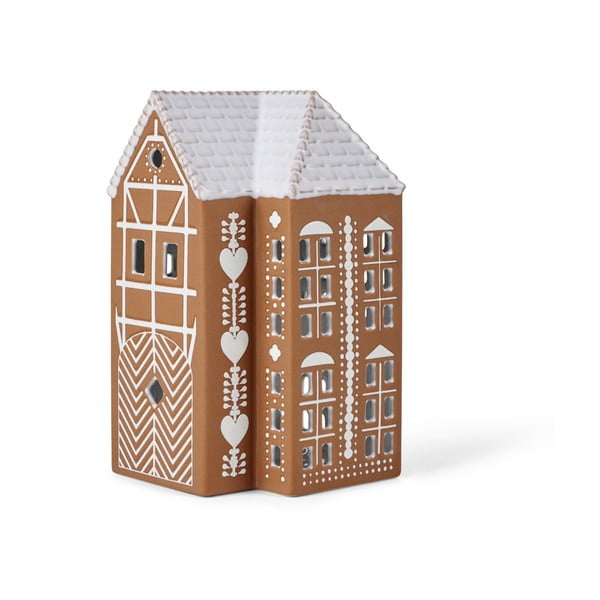 Portacandela in ceramica per lumino Gingerbread Lighthouse – Kähler Design