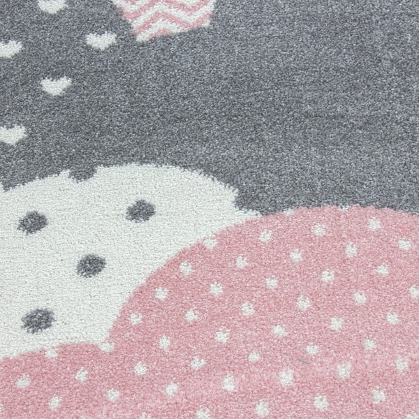 Tappeto per bambini rosa-grigio ø 160 cm Bambi - Ayyildiz Carpets-image-2