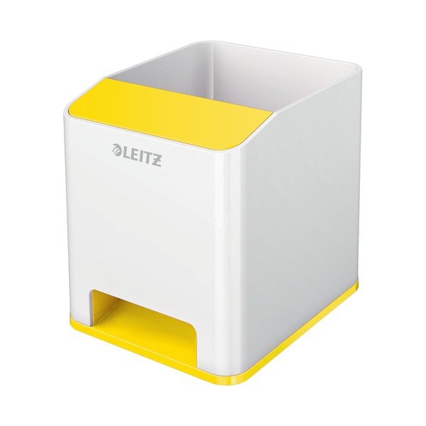 Portamatite bianco e giallo WOW - Leitz