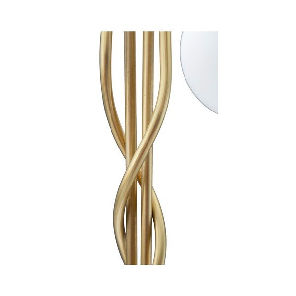 Lampada da terra bianca/dorata con paralume in vetro (altezza totale 176 cm) Glamy – Mauro Ferretti-image-4