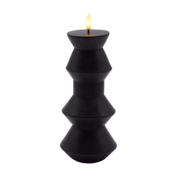 Candela a LED con alimentazione a batteria (altezza totale 20 cm) Sille Geometry – Sirius