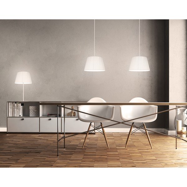 Apparecchio a sospensione bianco a due bracci KAMI Elementary M 2S Kami - Sotto Luce-image-2