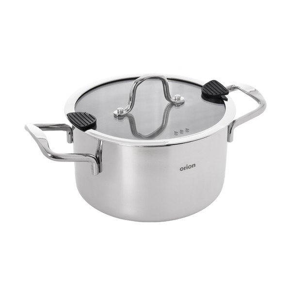 Casseruola in acciaio inox con coperchio incluso 6,2 l Venice – Orion