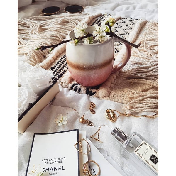 Boccale smaltato rosa - Sass & Belle-image-2