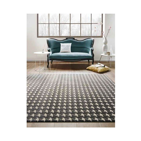 Koberec Webtappeti Reflex Houndstooth, 80 x 150 cm