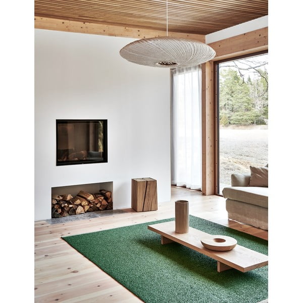 Tappeto da interno/esterno verde 140x200 cm Mono Leaf Oregano – Pappelina-image-1