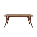Tavolo da pranzo marrone con piano in acacia 100x200 cm Quenza - Light & Living