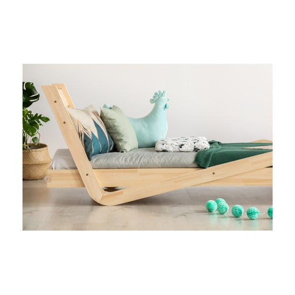 Letto per bambini in legno di pino Zigzag, 80 x 200 cm - Adeko-image-4