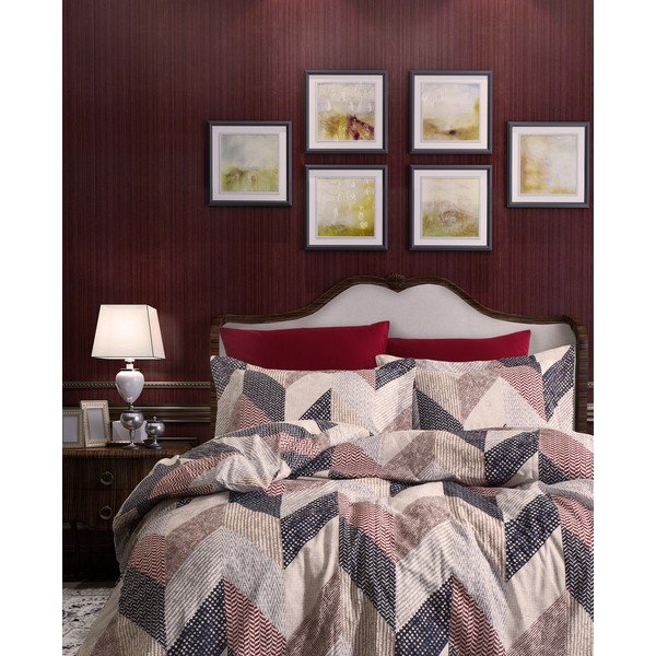 Biancheria in cotone per letto matrimoniale 200x200 cm Anatoli - Mijolnir-image-1