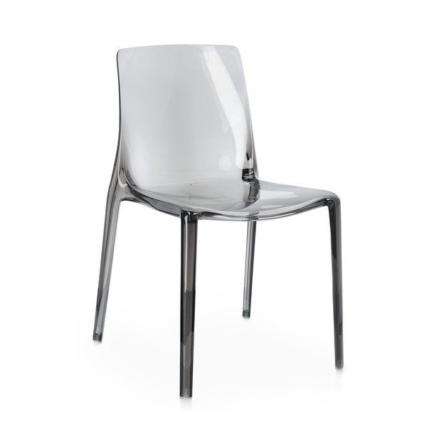 Sedia da esterno grigia in plastica Adele – Bizzotto