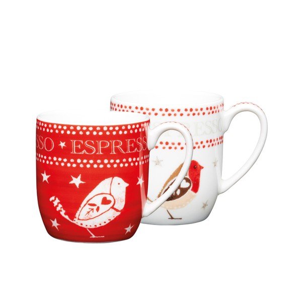 Sada čtyř hrnků na espresso Kitchen Craft Robin