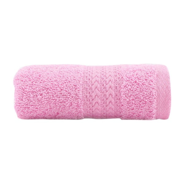 Asciugamano rosa in puro cotone, 30 x 50 cm - Foutastic