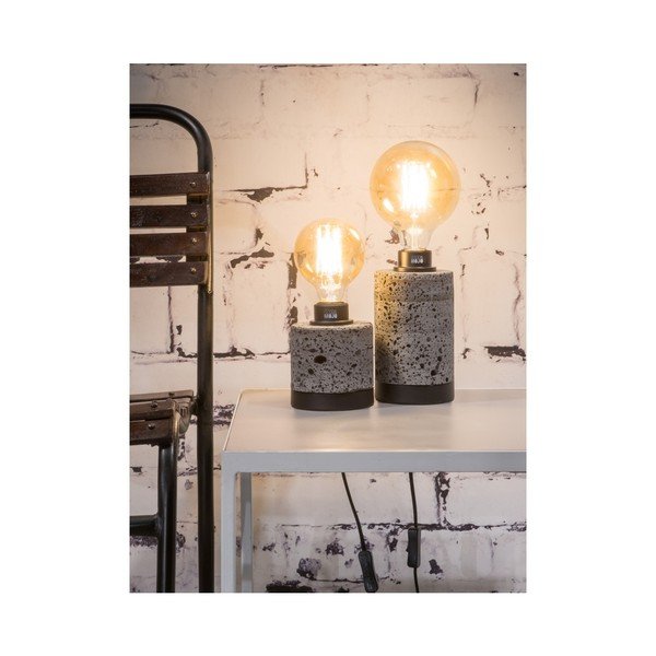 Šedá stolní lampa z lávového kamene Good&Mojo Galapagos, výška 20 cm-image-3