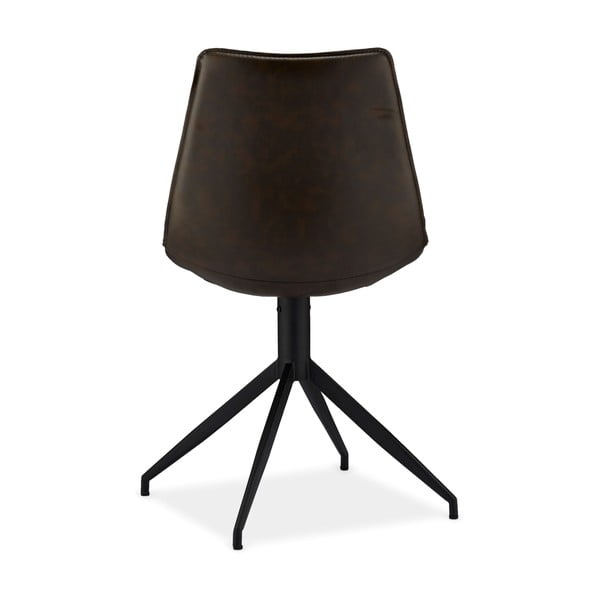 Sedie da pranzo girevoli marrone scuro in un set di 2 pezzi Isabel - Furnhouse-image-2