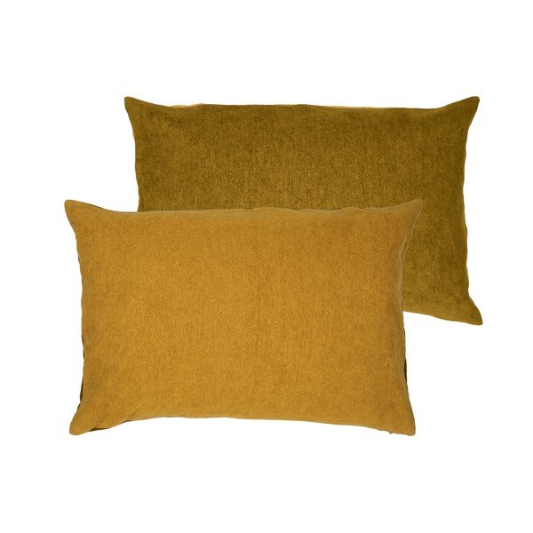 Cuscino giallo ad alto contenuto di cotone Klara, 40 x 60 cm - Södahl-image-2