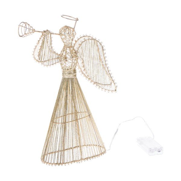 Decorazione luminosa dorata con alimentazione a batteria Angel – Dakls