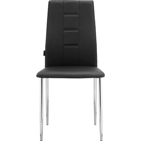 Set di sedie da pranzo in similpelle nere 2 pz Edita - Støraa-image-2
