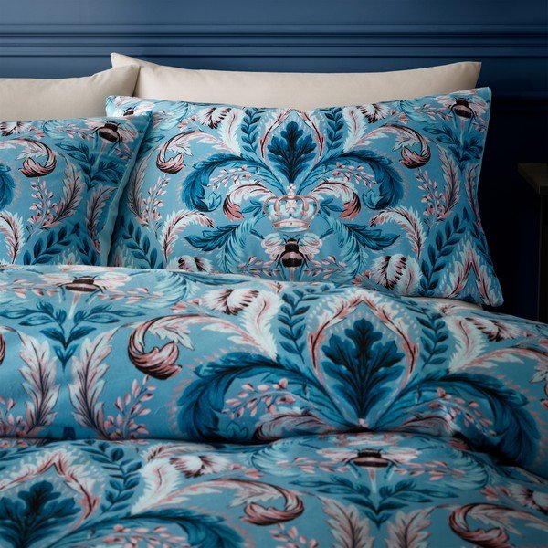 Biancheria da letto singola blu 135x200 cm Bridgerton - Catherine Lansfield-image-2