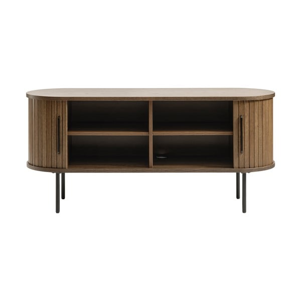 Tavolo TV marrone in rovere 120x56 cm Nola - Unique Furniture-image-3