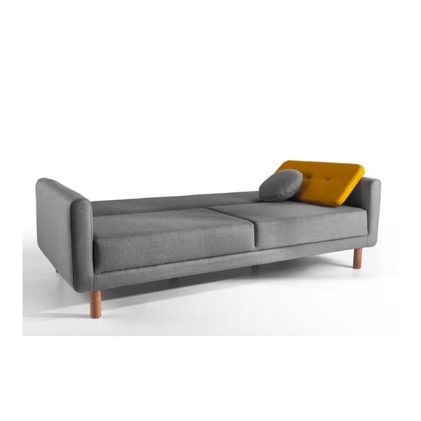Rozkládací sofa Bubi Grey/Mustard-image-2